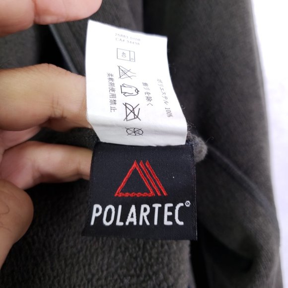 Arc'teryx Men's Sm Dark Olive Green Polartec Full Zip Knit Fleece Sweater Jacket - Picture 8 of 9